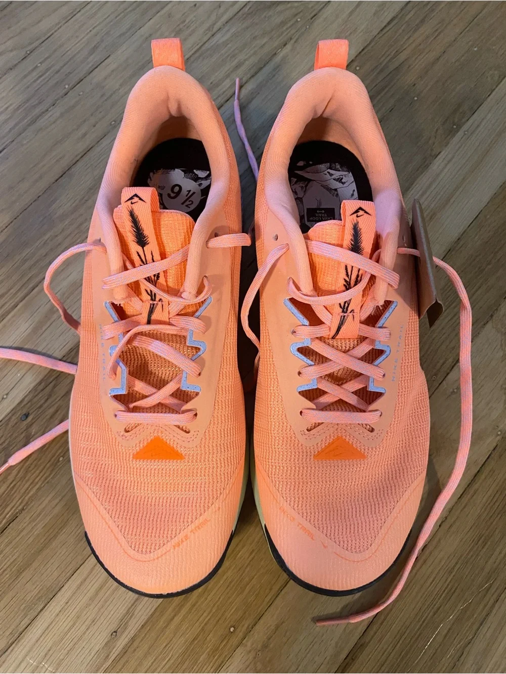 NEW Nike Juniper Trail 3 Orange Pulse Ghost